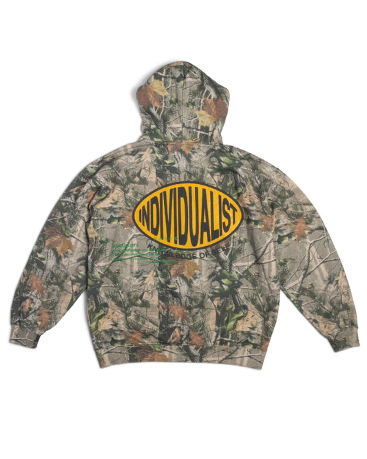 Oval Patch Hooded Sweatshirt - Camo