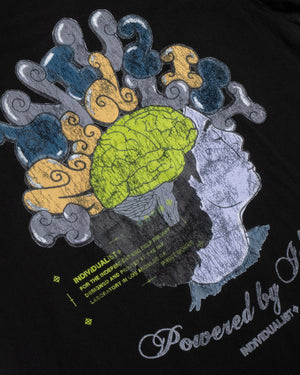 Brain SS Tee - Vintage Black