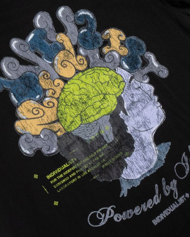 Brain SS Tee - Vintage Black