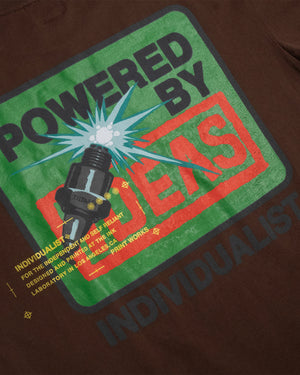 Spark Up SS Tee - Vintage Brown