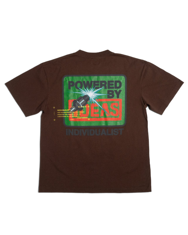 Spark Up SS Tee - Vintage Brown