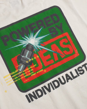 Spark Up SS Tee - Antique White