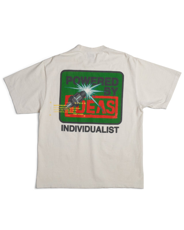 Spark Up SS Tee - Antique White