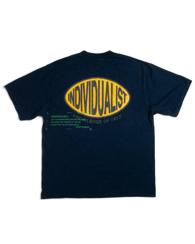 Oval Patch SS Tee - Vintage Navy