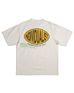 Oval Patch SS Tee - Antique White