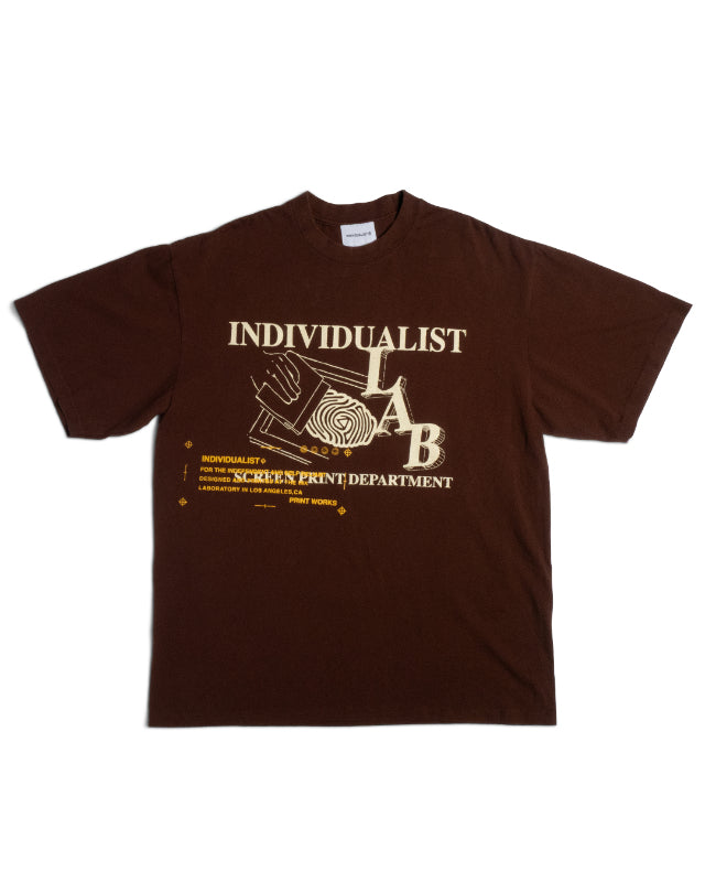 Print Dept SS Tee - Vintage Brown