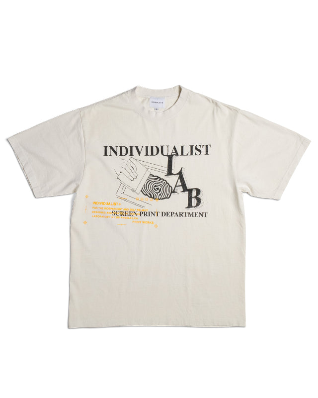 Print Dept SS Tee - Antique White
