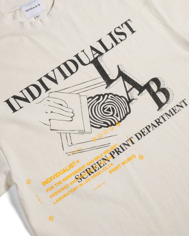Print Dept SS Tee - Antique White