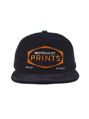 Printers Corduroy Hat - Black