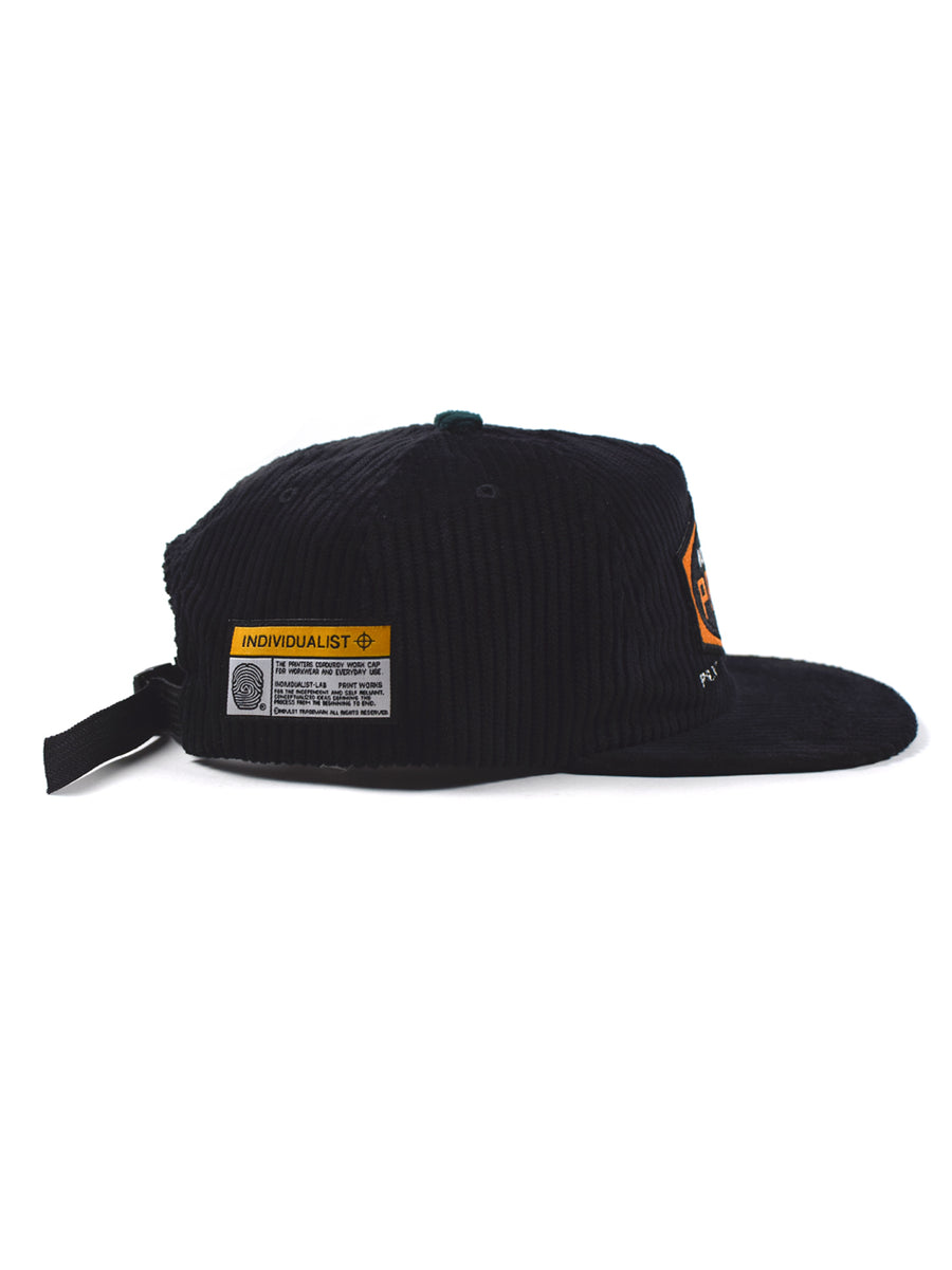 Printers Corduroy Hat - Black