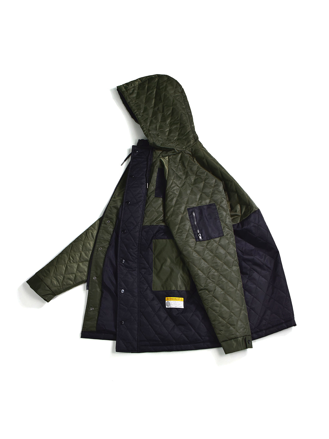 Quilted Parka- Olive Green