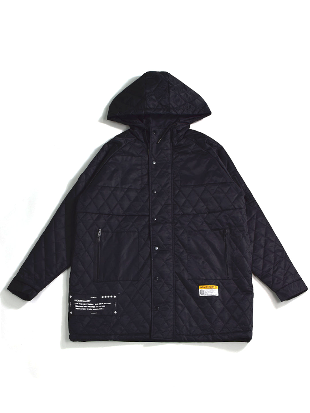 Quilted Parka-Black